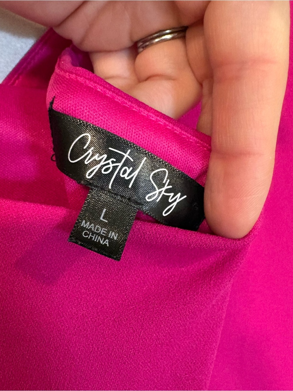 CRYSTAL SKY fushia jumpsuit - Picture 5 of 6